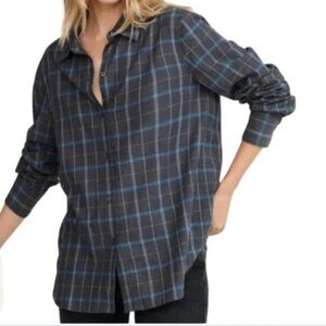 Jenni Kayne Classic Flannel Button down shirt size XL